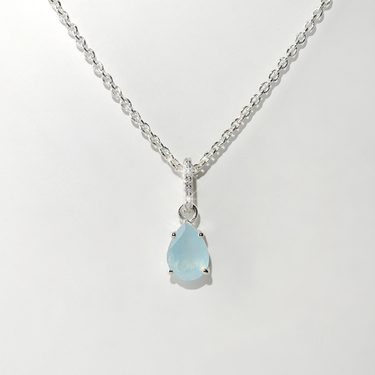 Aquamarine Necklace Spirit-Sterling Silver