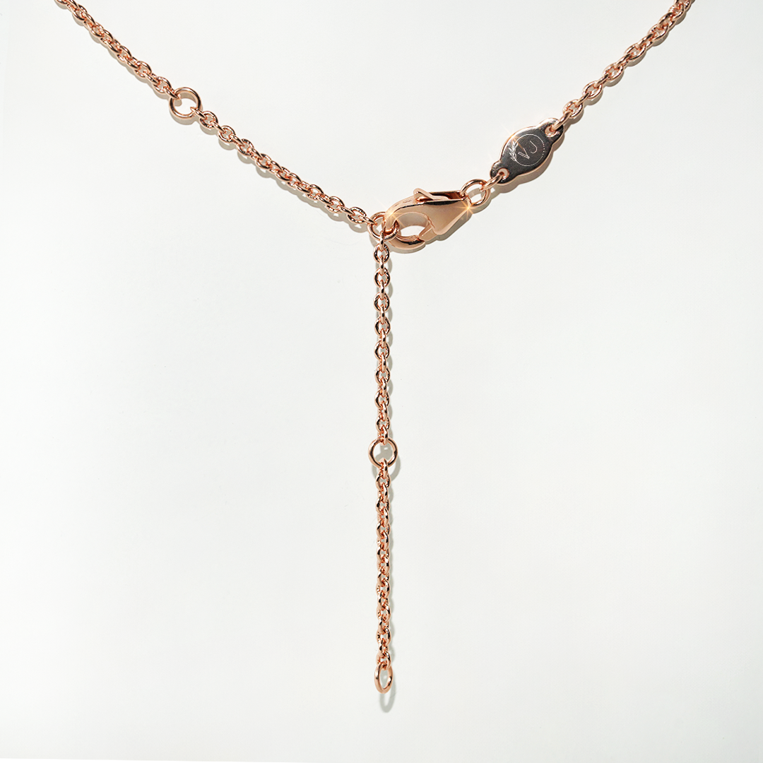 Aquamarine Necklace Dream-Rose Gold