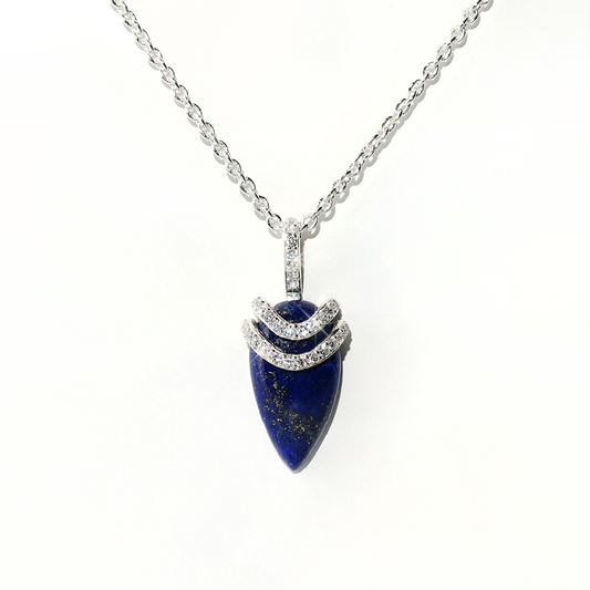 Lapis Lazuli Necklace Divinity- Sterling Silver