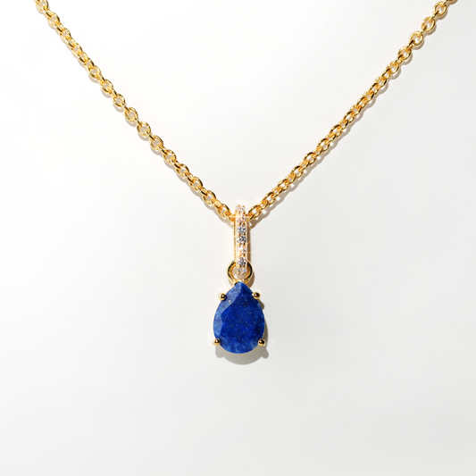 Lapis Lazuli Necklace Spirit - Gold