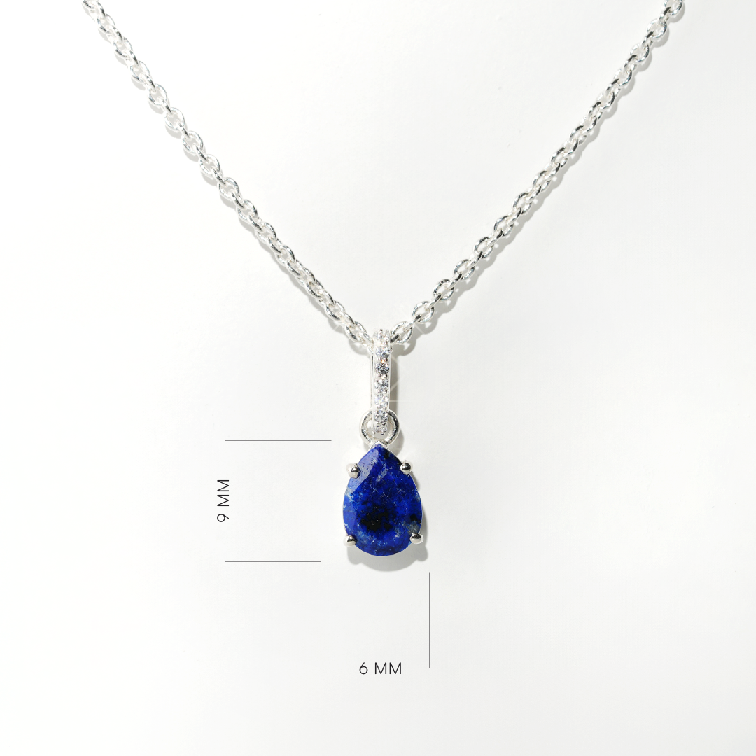 Lapis Lazuli Necklace Spirit- Silver