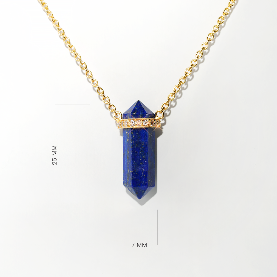 Lapis Lazuli Necklace Dream -Gold