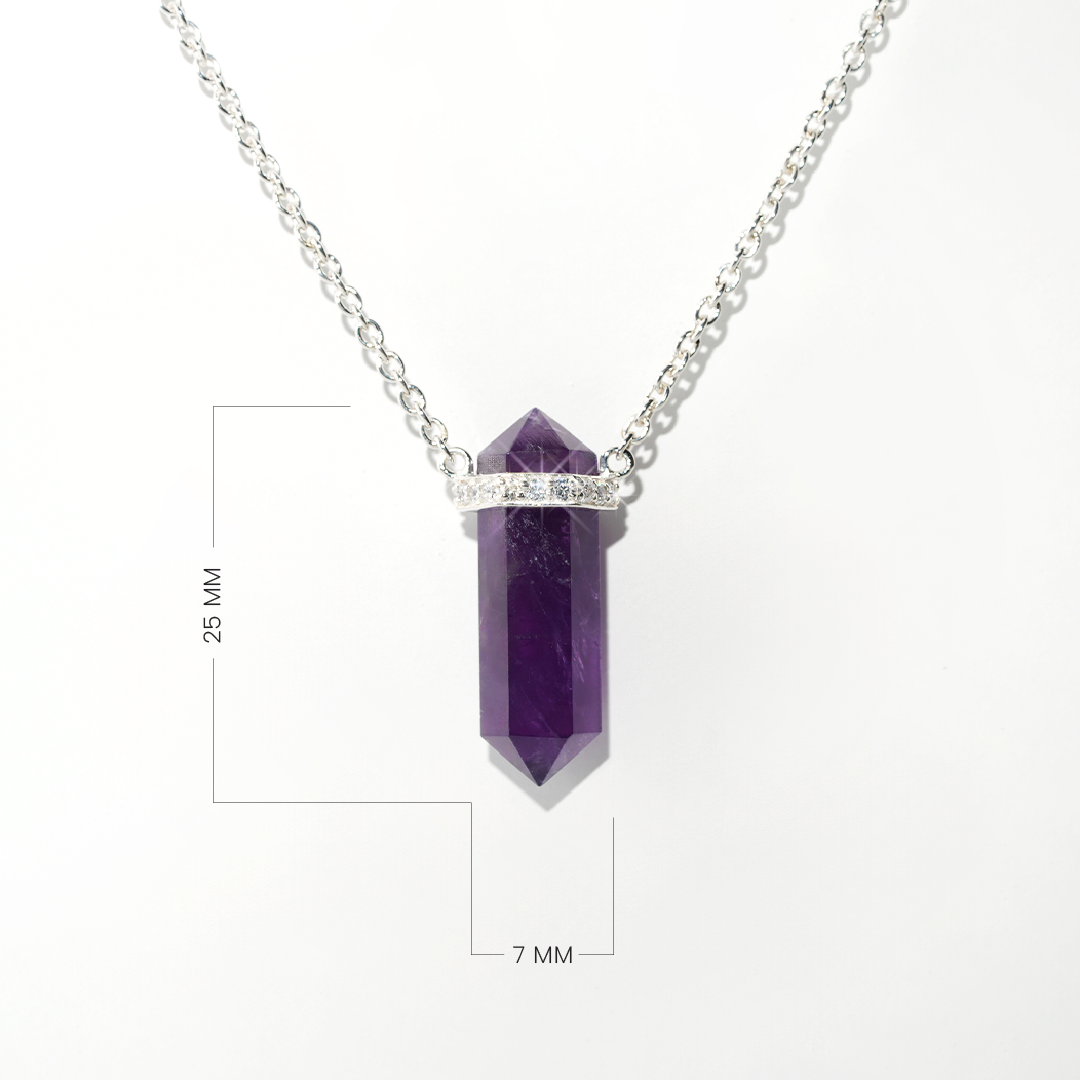 Amethyst Necklace Dream- Sterling Silver