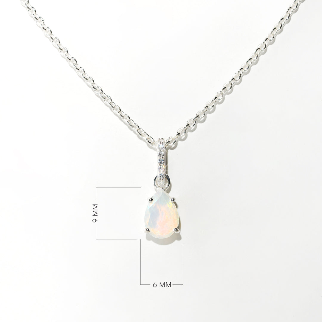 Ethiopian Opal Necklace Spirit- Sterling Silver