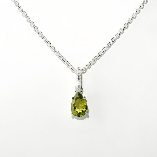 Peridot Necklace Spirit- Sterling Silver